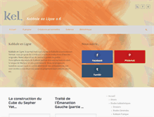 Tablet Screenshot of kabbale.eu